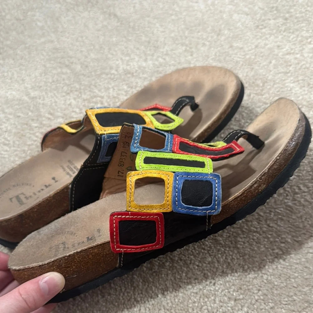 Think! Multicolor Geometric Slide Sandals - Picture 6 of 6